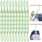 Wonder Hanger Max Space Saving Hangers, 360° Hooks, Pastel Green by WONDERHANGER