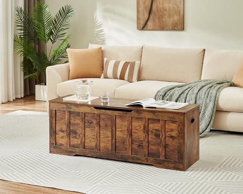 VANKILEY 51.2" Storage Chest Extra Large, Wooden Storage Bench - Image 4