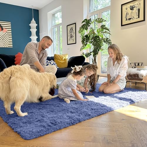 OLANLY 3x5 Machine Washable Small Bedside Rug, Soft Fluffy Shaggy Rugs - Image 7