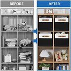Temary 11 inch Cube Storage Bin 4 Pack Fabric Storage Cubes - Image 5