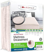 Guardmax Twin XL Mattress Encasement Zippered, 100% Waterproof Mattress by Guardmax