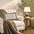 How Lucky are We Inspirational Pillow Cover 12x20, Modern Farmhouse Retro - Image 5