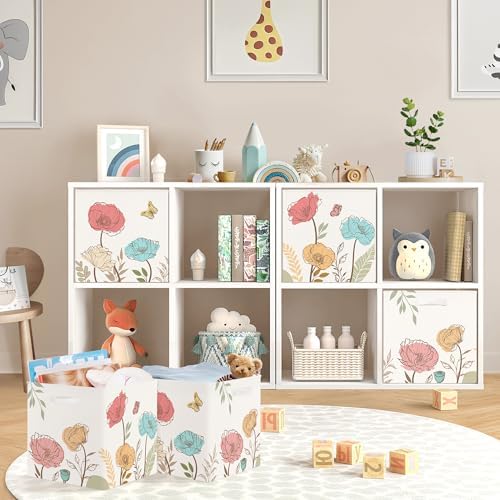 11.8" Wild Flower Storage Cube Organizer Set 3Pcs Clothes Storage Basket Bin - Image 3