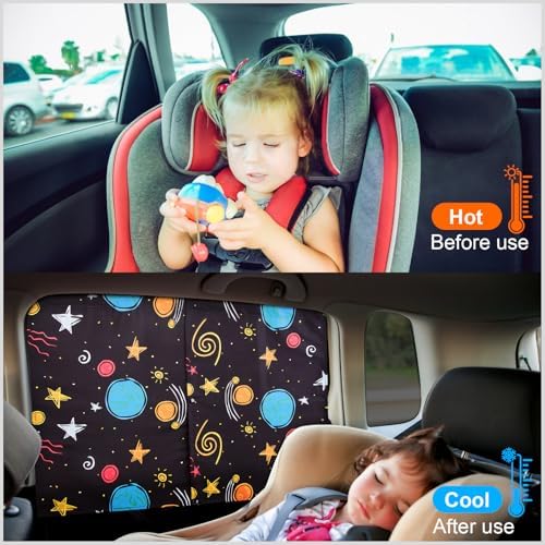 Car Window Shades, 2 Packs Magnetic Car Sun Shades - Image 7