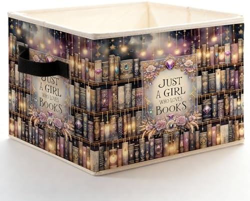Fantasy Enchanted Bookshelf Storage Bins Box by Unknown