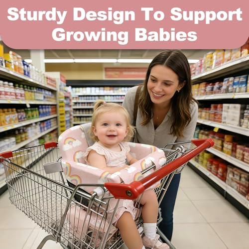 Padded Shopping Cart Cover for Baby，Baby High Chair Cover Restaurant - Image 2