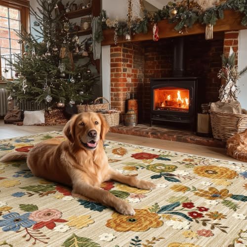 6x9 Area Rug for Living Room: Washable Bedroom Rug Non Slip Low Pile Carpet - Image 6