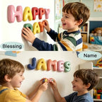 4 Inch Gypsum Letter or Number for Wall Decor, Single Alphabet or Digit for - Image 3