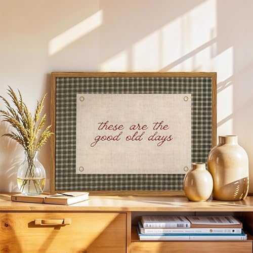 Framed These Are The Good Old Days Wall Art, Vintage Family Inspirational Quote - Image 2