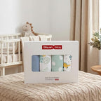 GLLQUEN BABY Muslin Swaddle Blankets 4Pk Receiving Blanket Large 35" x 40" - Image 7
