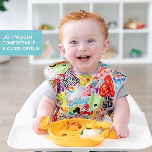 Bumkins Disney Bibs for Girl or Boy, SuperBib Baby and Toddler for 6-24 Months - Image 3