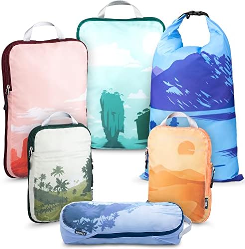 TRIPPED Travel Gear Compression Packing Cubes by TRIPPEDTravelGear