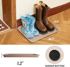 Boot Tray for Entryway Indoor, Heavy Duty Shoe Mat Tray 2 Packs, 16.7"x12.8" - Image 2