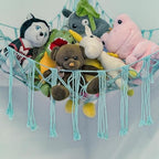 Stuffed Animal Hammock Corner, Hand-knitted Large Plushie Net Toy Hammock - Image 4
