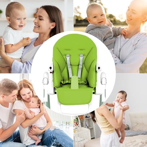 Baby High Chair Cover, PU Leather, Soft Padding, Highchair Seat Cushion - Image 3