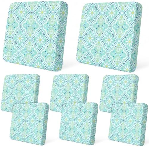 8Pcs Patio Cushion Covers Stretch Outdoor Furniture Protector Slipcovers by pickyNproud