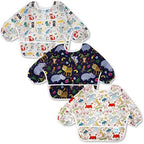 3 Pcs Long Sleeved Bib Set|Baby Waterproof Bibs by Baby+Noah