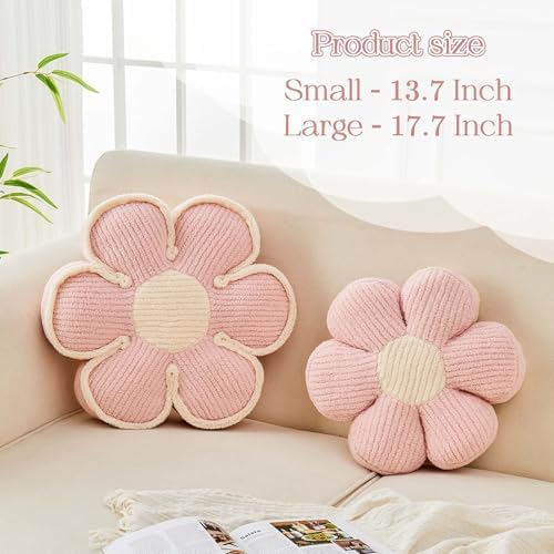 Kcvvcr Flower Pillow, Soft Flower Decorative Throw Pillow, Cute Daisy Flower - Image 2
