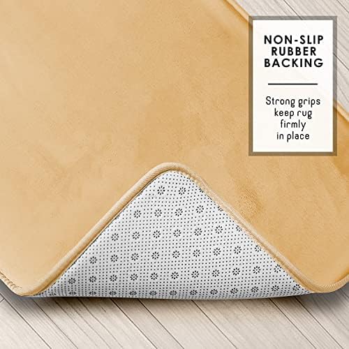 Clara Clark Bathroom Rugs, Velvet Memory Foam Bath Mat, Machine Washable Bath - Image 5