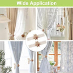 Cute Cartoon Animal Curtain Tiebacks 4Pcs Drape Rope Holdbacks - Image 7