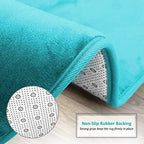 Clara Clark Bathroom Rugs, Velvet Memory Foam Bath Mat, Machine Washable Bath - Image 4