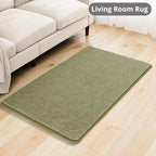 Chenille Bathroom Rug 30"x50" Sage Green, Large Plush Bath Mat - Image 7