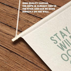 Qpenm Ocean Nursery Decor, Stay Wild Ocean Child Wall Hanging Canvas Banner - Image 6