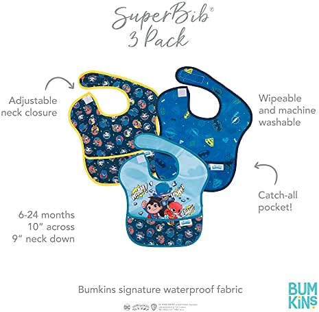 Bumkins Bibs for Girl or Boy, SuperBib Baby and Toddler 6-24 Months, Essential - Image 5
