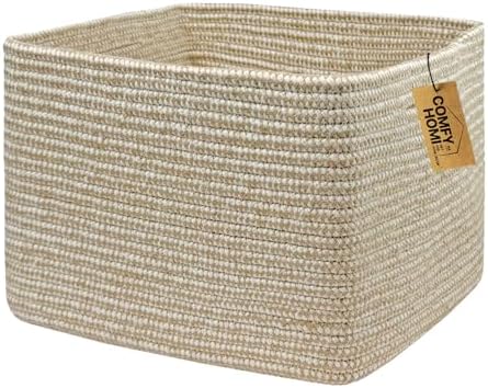 COMFY-HOMI Cotton Rope Woven Basket by COMFY-HOMI