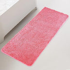 Yeaban Chenille Pink Bathroom Runner Rug 24"x60" by Yeaban