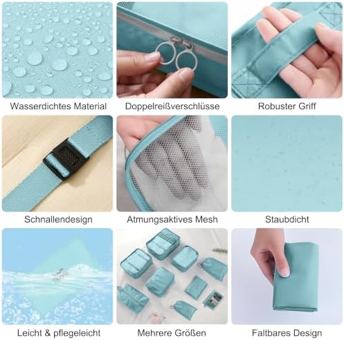 Packing Cubes for Travel 10 Set Luggage Organizer Bags - Image 6