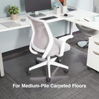 Staples Office Chair Mat, 60x46 Inch, Medium-Pile Carpet - Image 2