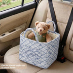 Floral Fabric Storage Basket Car Interior Storage Basket Underwear Sundries - Image 4
