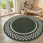 GarveeHome 6ft Washable Round Rug by GarveeHome