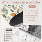 Autumn Leaves Bath Mat, Fall Colorful Diatomaceous Earth Bath Mat, Rubber - Image 5