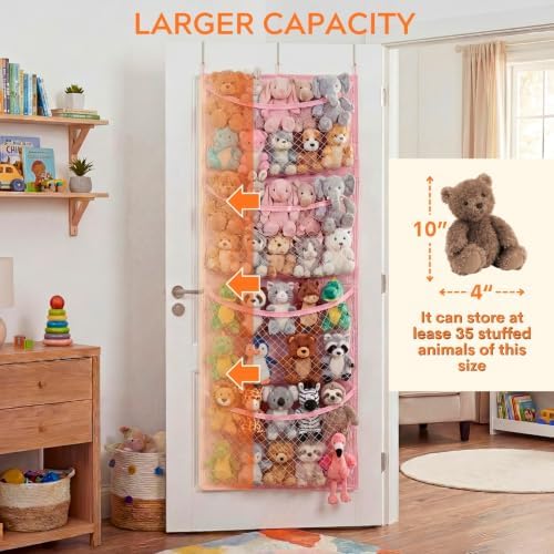 Ofiray-home Over The Door Stuffed Animal Storage - Image 2