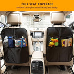 2Pack Back Seat Cover for Kids Kick Mats Backseat Protector - Image 7