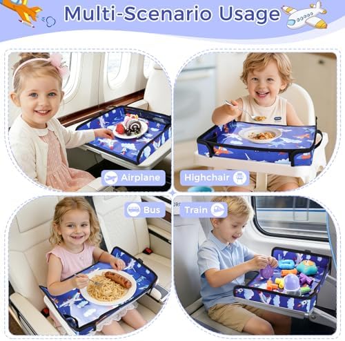COOLBEBE Airplane Tray Table Cover, Foldable Travel Tray Cover - Image 2