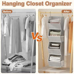 Wawocs 4 Shelf Hanging Closet Organizers and Storage - Image 6