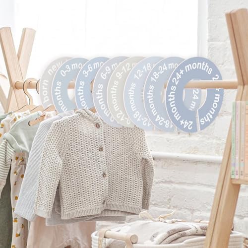 cephira Baby Closet Dividers for Clothes 0-24 Months, 8 Pack mini Round Size - Image 2