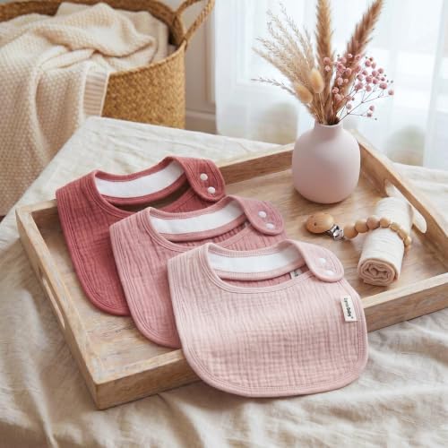 Muslin Baby Bibs for Drooling and Teething, Bibs for Boys Girls - Image 7