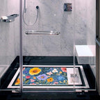 Bathtub Mat Non Slip 26.8x15.1In, Flower Bath Mat - Image 6