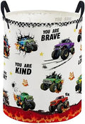 ESSME Laundry Basket, Monster Truck Hamper Collapsible Canvas Storage Bin by ESSME