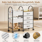 Baby Diaper Caddy Organizer Cart - Image 6