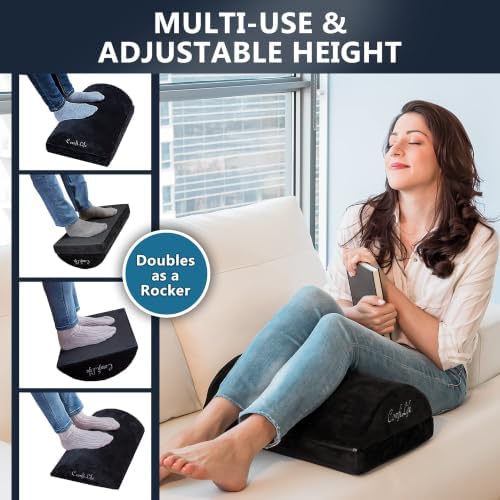 ComfiLife Foot Rest for Under Desk at Work – Adjustable Height Memory Foam Foot - Image 6