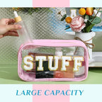 4 Pcs Mama and Baby Toiletry Bag Diaper Bags, Macarons Color - Image 3