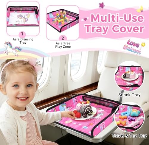 COOLBEBE Airplane Tray Table Cover, Foldable Travel Tray Cover - Image 4
