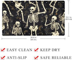 Bathtub Mat Non Slip 26.8x15.1In, Skeletons Dance Bath Mat - Image 4