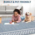 GarveeHome Washable Area Rug 4x6 Small Modern Bordered Living Room Rugs - Image 3