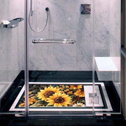 Bath Tub Shower Mat, Washable Bathtub Floor Mats, Suction Cups and Drain Holes - Image 6